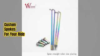 カスタムバイクのスポークとニップル