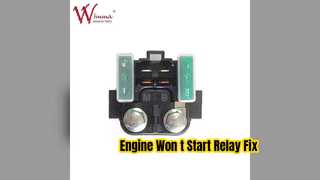 オートバイスターターリレー修理エンジン始動